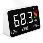 Digital Sound Decibel Meter DM219N, 30-130dBA Desktop Noise Level Reader with Temperature & Humidity Detection for Home School Library Use
