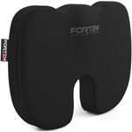 FORTEM Chair Cushion, Seat Cushion for Office Chair, Car Seat Cushion, Coccyx Orthopedic Pillow, Desk Chair Memory Foam Sitting Pillow, Washable Cover (Mesh, Black)