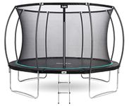 Salta Cosmos - Trampoline with safety net and ladder - ø 366 - Black (⌀ 366 cm, max. 120 kg)