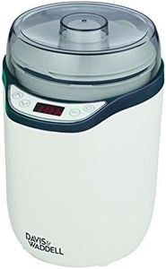 Davis & Waddell Electric Yoghurt Maker/Fermenter 2 in 1, White/Grey