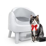 PetPivot Self-Cleaning Cat Litter Box with Open Design, Automatic & Manual Modes, Instant Cleaning & Easy Scooping, Ideal for Large Cats, Suitable for Multi-Cat Households