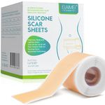 Silicone Scar Sheets, Medical Silicone Scar Tape Roll, Scar Removal Sheets Works on Old & New Scars, Scar Treatment Sheets for All Skin Types, Safe and Effective for Scars and Keloids (1.6”x60” Roll)