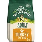 James Wellbeloved Adult Turkey & Rice 2 kg Bag, Hypoallergenic Dry Dog Food