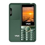 Vox V16 Feature Phone Keypad Mobile with 2500 mAh Battery (2.4" Display, Dual Sim) (Green)