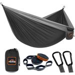 AnorTrek Camping Hammock, Super Lightweight Portable Parachute Hammock with Two Tree Straps Single or Double Nylon Travel Tree Hammocks for Camping Backpacking Hiking