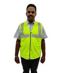 Raavi colors reflective Safety Jacket in Orange, Green, Yellow high visibility for construction worker, Engineers, traffic safety, Running, Walking, Cycling.