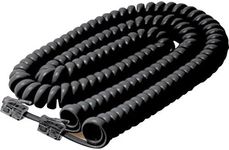 STEREN Rotary Phone Cord - Telephone Cords for Landline Phones - Phone Cords Tangle Free - Phone Handset Cord - Landline Cord - Tangle Free Phone Cord for Landline - 25 Ft - 7.5 M - Black 322-025BK