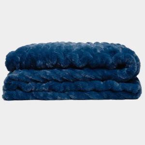 Big Blanket Co Cloud Luxe Ink Navy | 8' x 8' Ultra-Plush Cloud Blanket | Incredibly Soft, Machine Washable | Luxury Oversized Throw