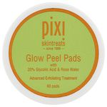 Pixi Glow Peel Pads, 20% Glycolic Acid, 60 Pads