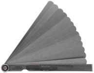 Mitutoyo 184-301S Thickness Feeler Gage Set, Straight Leaves, 0.05-1mm Thickness, 150mm Length, 13 Leaves