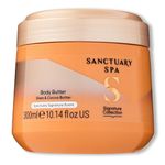 Sanctuary Spa Body Butter Women, No Mineral Oil, Cruelty Free & Vegan Cocoa Butter & Shea Butter Moisturiser, 300ml