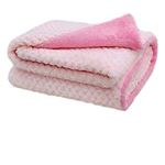 furrybaby Premium Fluffy Fleece Dog Blanket, Soft and Warm Pet Throw for Dogs & Cats (Pink, S)