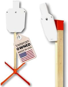 Rangetime Steel Targets AR500 Silhouette & 2x4 Stand 12x20x3/8 Laser Cut Made in USA