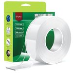 SHYFLY Double Sided Tape Heavy Duty for Walls - Nano Tape Strong Adhesive,Residue-Free, Multi-Functional Reusable Gel Tape,Perfect for Home and Office Use, 1.57inch x 120inch