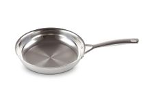 Le Creuset 3-Ply Stainless Steel Uncoated Frying Pan, 24 x 5 cm , Silver, 96200224001100
