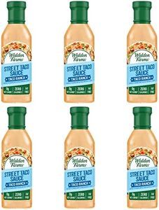 Walden Farms Street Taco Sauce Ranch Dressing for Salad, Chips, Quesadillas, Chicken, Tex-Mex Burritos and other Snacks, 12 oz. Bottle, Gluten and Fat Free, Vegan and Kosher, Creamy Flavor, 6 Pack