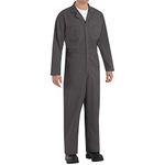 Red Kap Men's Twill Action Back Coverall, Charcoal, 34