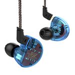 KZ ZS10 Earphones (Without Mic, Blue)