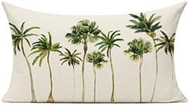 HODKHNO Throw Pillow Covers 12x20 Inch Modern Tropical Palm Trees Home Decor Pillowcase Cushion Case Lumbar Pillow Cover for Couch Bed Sofa