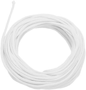 PATIKIL 29.5 Feet 2.6mm Oil Lamp Wicks, Round Cotton Lamp Wicks Replacement Braided for Lamp Candle Making Supplies, White