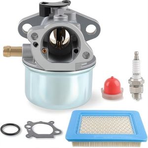 AUTOKAY Carburetor for Briggs Stratton 6-6.75 HP Murray Craftsman Snapper 22" Push Mower Carb Air Filter Spark Plug