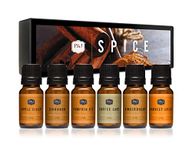 Spice Set of 6 Premium Grade Fragrance Oils - Cinnamon, Harvest Spice, Apple Cider, Coffee Cake, Gingerbread, Pumpkin Pie - 10ml