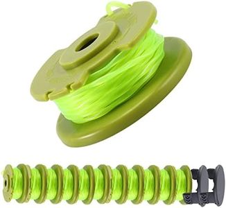 A ANLEOLIFE .080in Twisted Line Spool #AC80RL3 for RYOBI Cordless Auto-Feed String Trimmers 18v 24v and 40,11ft-Long (12 Spools & 2 Cap)