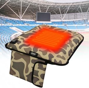 MYDAYS OUTDOOR Portable Heated Seat Cushion,Heated Stadium Seats for Bleachers (No Power Bank) Waterproof Heated Seat Pad Great for Outdoor Sports,Camping,Fishing(Camo Green)