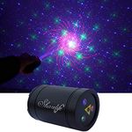 Sharelife Mini Portable RGB Laser Gobos Projector Lights USB Rechargeable Battery for Home Room Party DJ Gig Birthday Gift Outdoor Travel Garden Forest Camping Stage Lighting Effect DP4-RGB