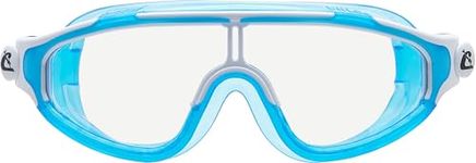 Cressi King Baloo Kids Swim Goggles - Quick-Adjust Strap, Watertight Seal - Kids Swimming Goggles with Anti-Fog UV Protection - Blue/White - 2-7 Years