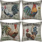 SCVBLJS Green Cushion Cover Bird Sofa Pillow Case Throw Pillow Bed Home Cushion 45x45cm chicken cushion