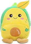 HappyChild Cute Kids School Bag Plush Animal Cartoon Travel Bag for Baby Girl And Boy 1-5 Years (MANGO)