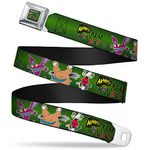 Nickelodeon unisex adult Buckle-down Seatbelt Aaahh!!! Real Monsters Warm001 Belt, Multicolor, 1.5 Wide - 32-52 Inches in Length US