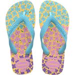 Havaianas Boy's Girl's Kids Flores Flip-Flop, Caja Yellow/Blue, 13 UK Child