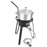 Bayou Classic B135 Outdoor Fish Cooker - 21 Inch Tall Frame with 10 PSI Regulator