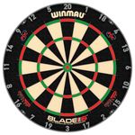 WINMAU Darts Blade 6 Triple Core Carbon Professional PDC Dartboard with Official tournament specifications | Endorsed by the PDC