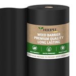 HOOPLE 3FT*180FT Premium Garden Weed Barrier Landscape Fabric Durable & Heavy-Duty Weed Block, Easy Setup & Superior Weed Control (3.2oz-3ft*180ft)