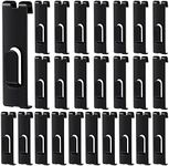 25 Pcs Black Notch Hook for Wire Grid Wall Picture Hook Metal Display Hook Hanger Utility Notch Grid Wall Hangers Grid Wall Accessories for Photo Frame Painting Arts Center Grid Panel