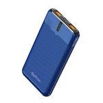 pTron Dynamo Nergy 10000mAh 22.5W Fast Charging Power Bank, 20W PD Fast Charging, Supports Xiamo, Redmi, Samsung, iPhone, Oneplus, Oppo, 3 Outputs & 1 Input & Multiple Layers of Protection (Blue)