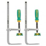 MICROJIG Matchfit Anti-Pivot Dovetail Clamp (2-PACK) – Spring Clamp Arm Prevents Dropping, Compatible with 1/2" 14-Degree Dovetail Bit to Create Custom Tracks, Save Time & Eliminate Expensive T-Tracks