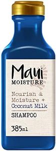 Maui Moisture Shampoo Nourish & Moisture + Coconut Milk, Shampoo idratante per capelli secchi e crespi, Shampoo naturale e vegano con latte di cocco, Shampoo senza solfati, siliconi o parabeni, 385 ml