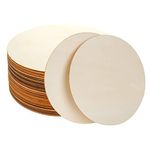 YOUNTHYE 30PCS Wooden Circles for Craft 20cm, 8inch Unfinished Blank Wood Slices Round Wooden Discs, Wooden Log Circles for Home Decoration, Christmas Ornaments