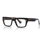 Shisen Fox HABIKI Versatile Vintage Rectangular Frames for eyeglasses | Stylish eyewear Crafted from Italian Acetate material | 53 MEDIUM Unisex Spectacle Eye frame with Demo lenses (Dark Havana)