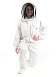 Safta Bee Classy Beekeeping Suit-Beekeeper Suit For Professional Beekeepers-With Non Flammable Mesh Fencing Veil- Soft, Comfortable, Durable, Stingproof Anti Wasp Suit. (XS) (L)