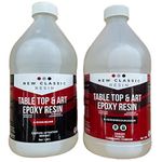 EPOXY Resin 1 Gallon kit for Art, Table Tops - Super Clear, Bubble Free & UV Resistant.