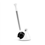 simplehuman Toilet Plunger, White