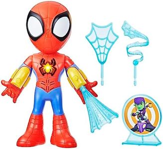 Marvel Spidey and His Amazing Friends - Traje electrónico de Spidey - Figura de 25 cm - Juguetes de Preescolar para niños a Partir de 3 años (versión en español)