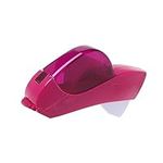 Rose Red Automatic Tape Dispense Hand-held One Press Clear Tape Cutter Suitable for Taping Gifts Packages Scrapbooks Envelopes