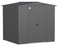 Arrow Sheds 6' x 6' Outdoor Steel Storage Shed, Grey