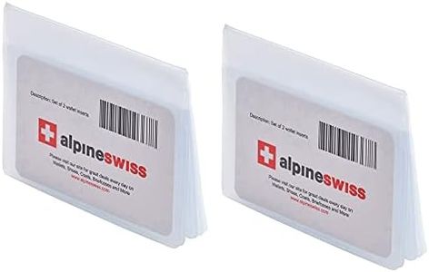 Alpine Swiss SET OF 2 Clear Plastic Wallet Inserts 12 Pages Picture Card Holder